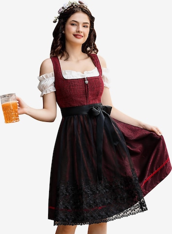Yesfashion Dirndl in Red: front