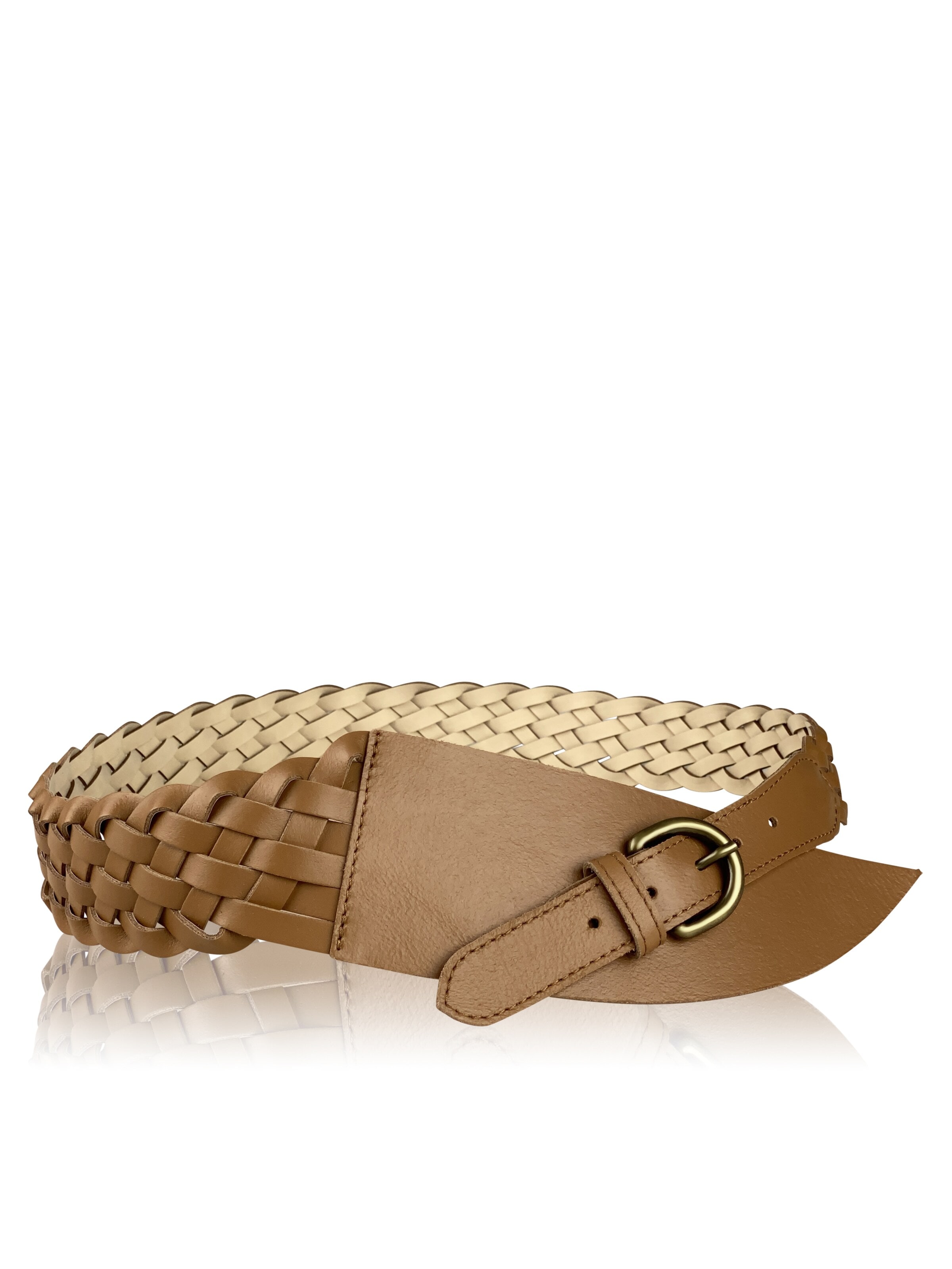 COLLEZIONE ALESSANDRO Belt 'Lucina' in Brown: front