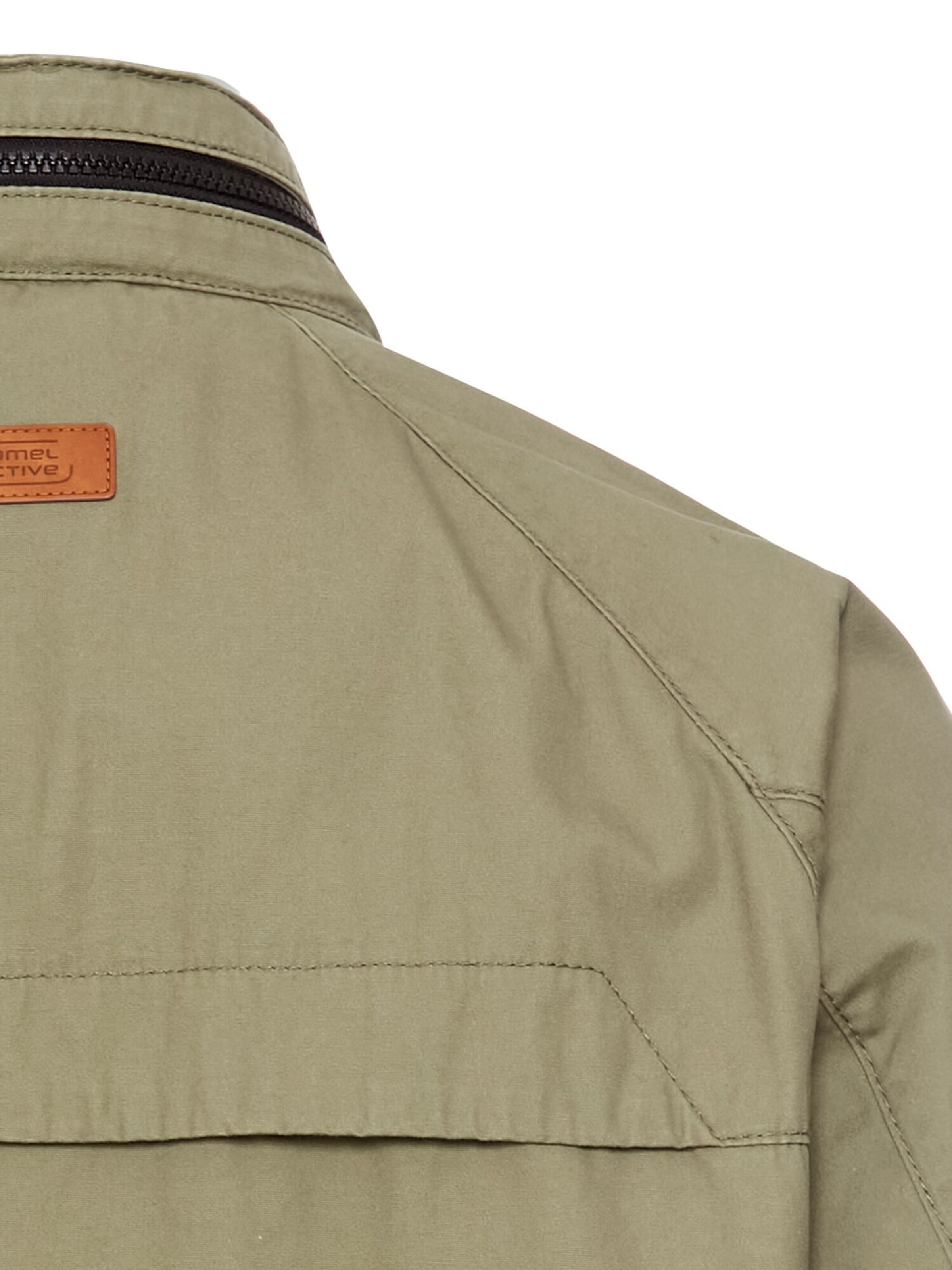 CAMEL ACTIVE Feldjacke aus reiner Baumwolle in Grün