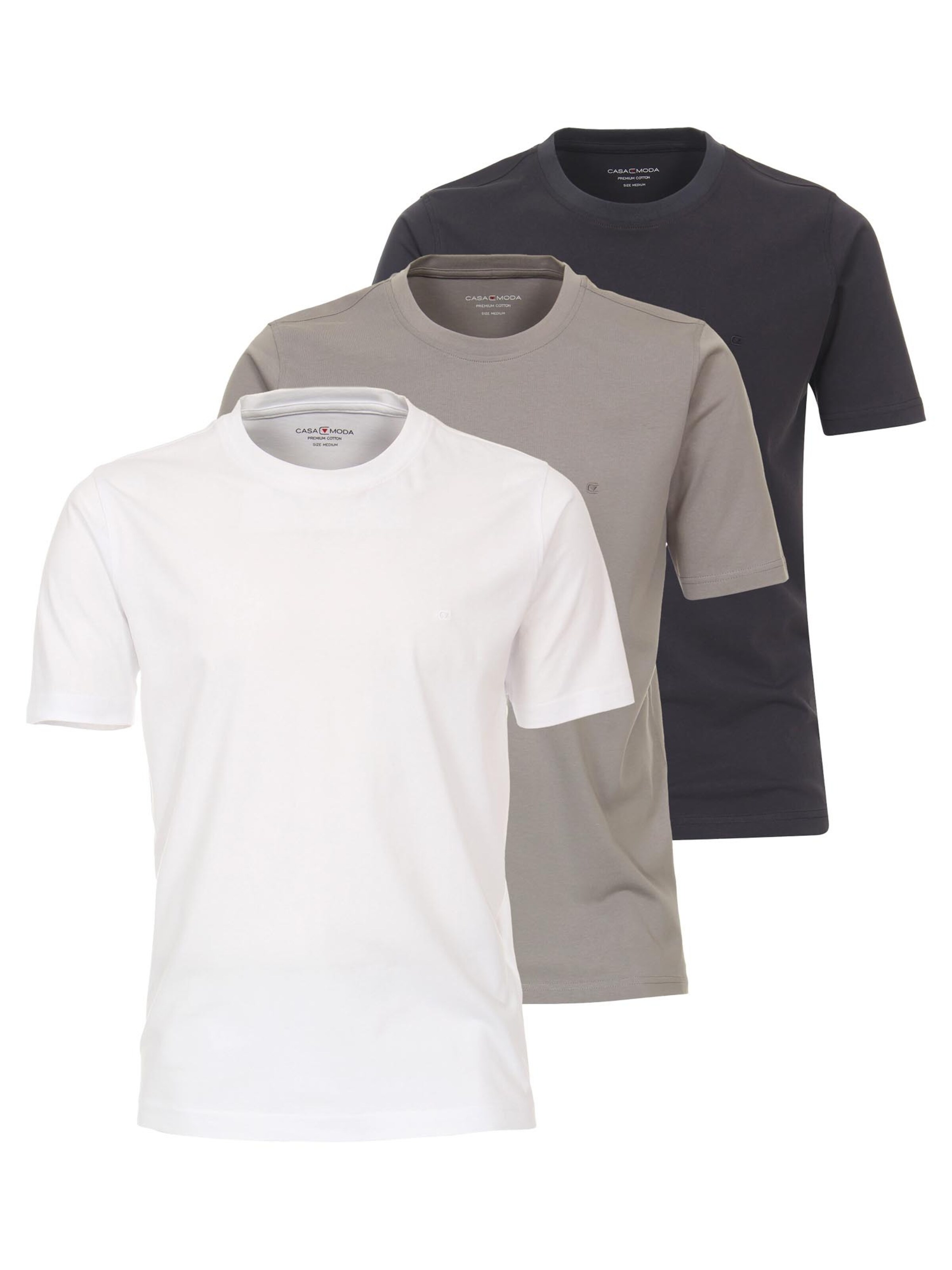 CASAMODA Shirt 'Basic' in Grey: front