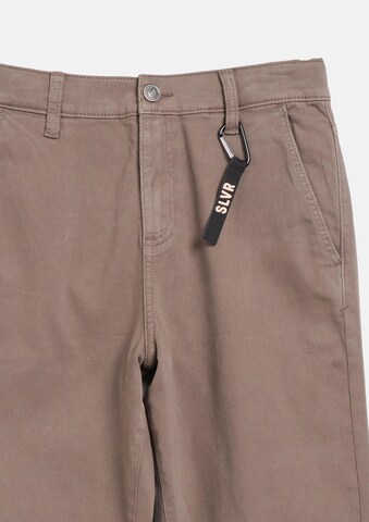Effilé Pantalon 'Toni' s.Oliver en marron : devant
