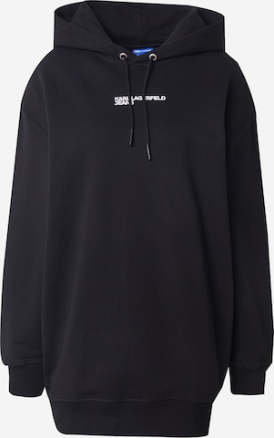 Bluză de molton de la KARL LAGERFELD JEANS pe negru: față