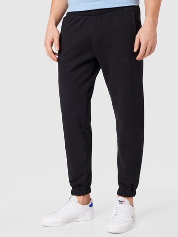 ADIDAS ORIGINALS Tapered Trousers 'Trefoil A33' in Black: front