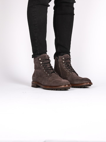 BLACKSTONE Schnürboots 'LESTER' in Grau