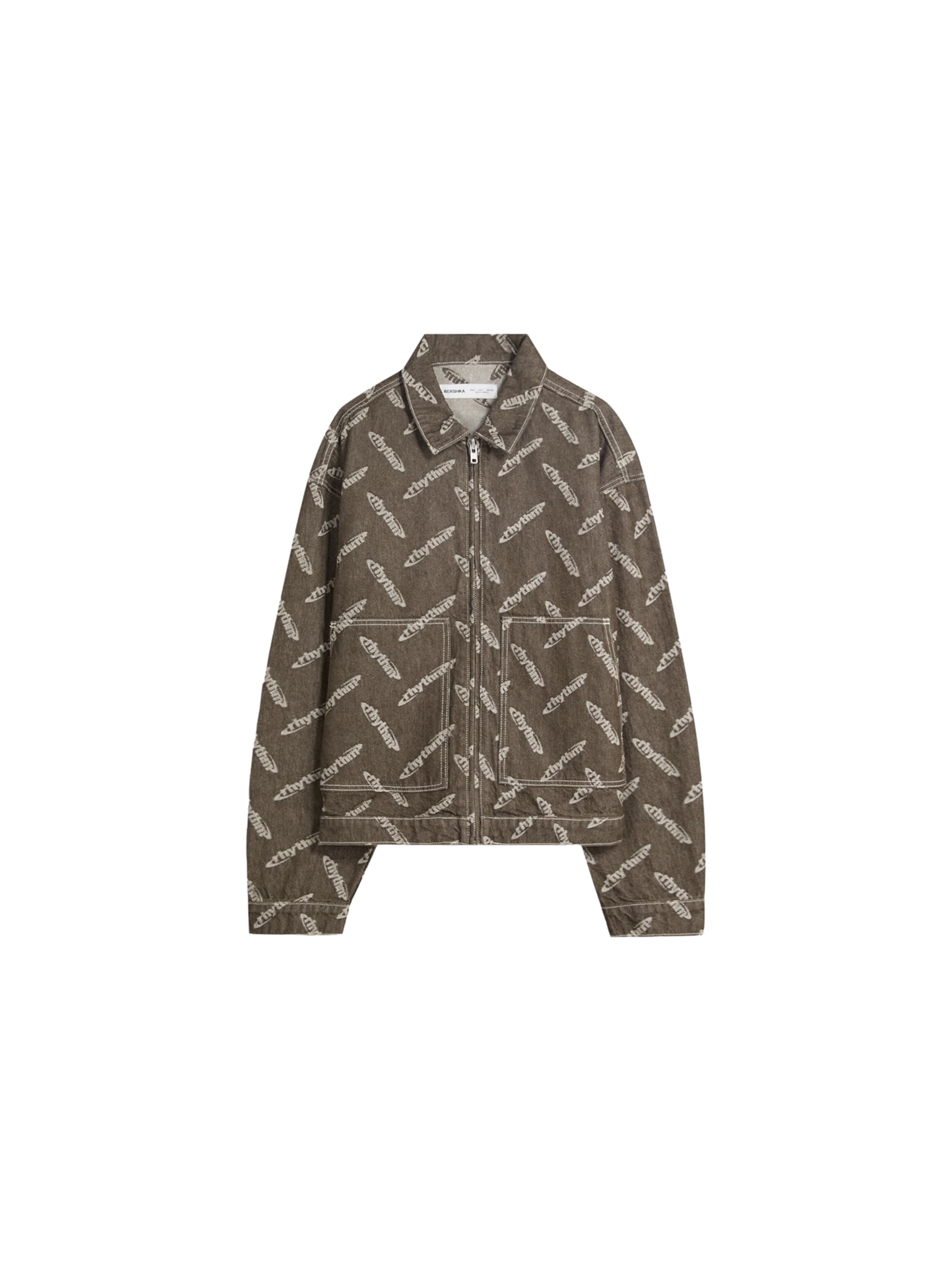 Bershka Between-season jacket in Brown: front