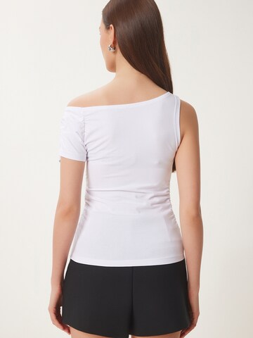 Happiness İstanbul T-shirt i vit