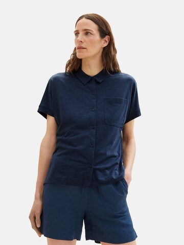 TOM TAILOR Blouse in Blue