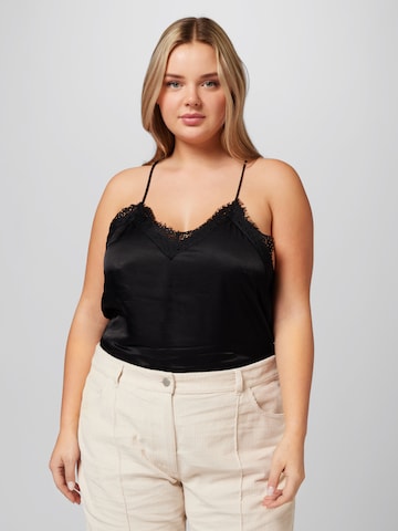 A LOT LESS Top 'Nathalie' in Black: front