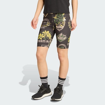 ADIDAS SPORTSWEAR Skinny Sportshorts 'Adidas x Farm' in Schwarz: Vorderseite