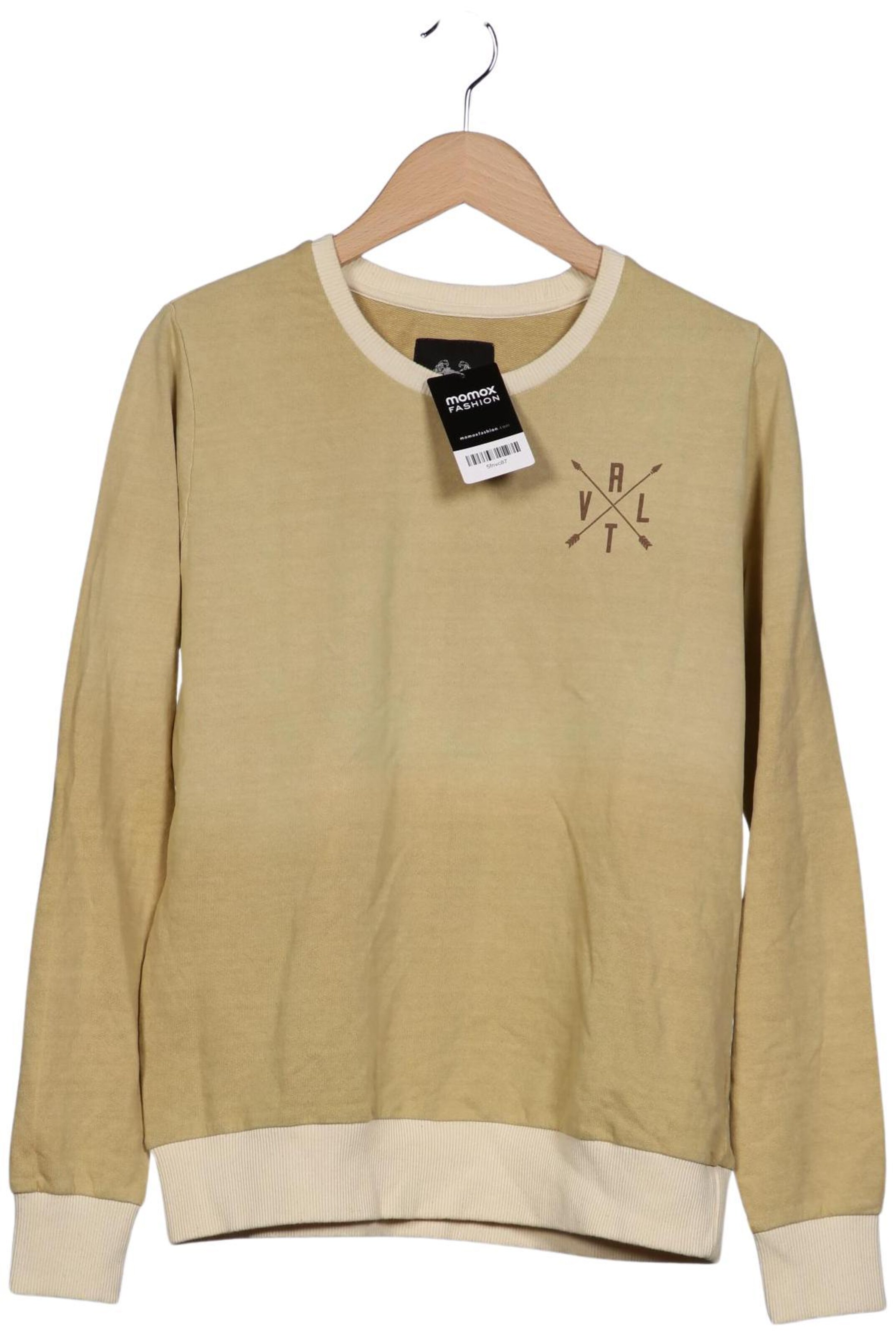 RVLT Sweatshirt & Zip-Up Hoodie in S in Beige: front