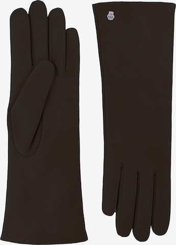 Roeckl Lederhandschuhe 'MOSKAU' in Braun: Vorderseite