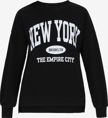 juoda SANIKA Megztinis be užsegimo 'Fashion Look': priekis