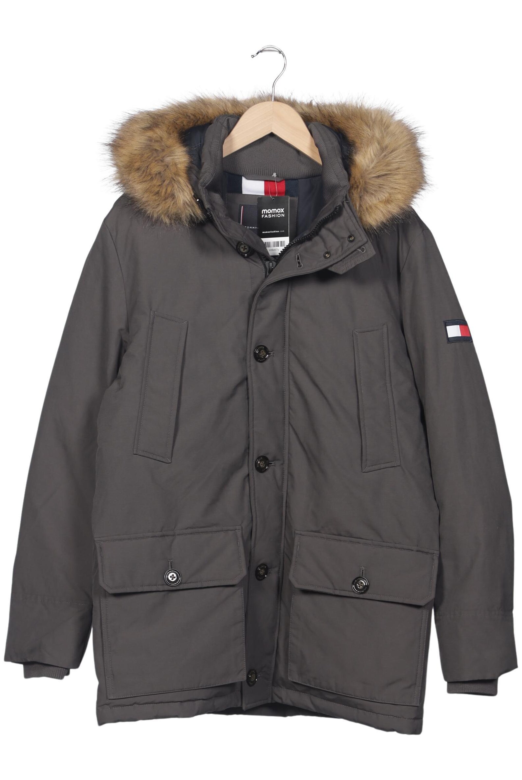 TOMMY HILFIGER Jacket & Coat in L in Grey: front