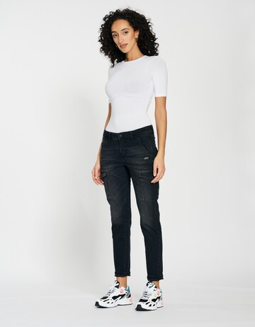 Gang Slimfit Cargojeans 'Amelie' in Zwart