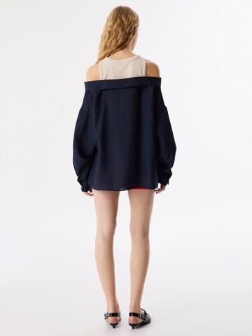 Twist Blouse in Blauw