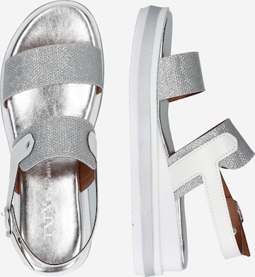 TATA Italia Sandały z rzemykami w kolorze srebrny