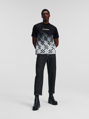 Karl Lagerfeld Tapered Jeans in Schwarz