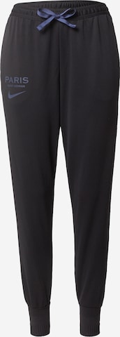 NIKE Tapered Workout Pants in Black: front