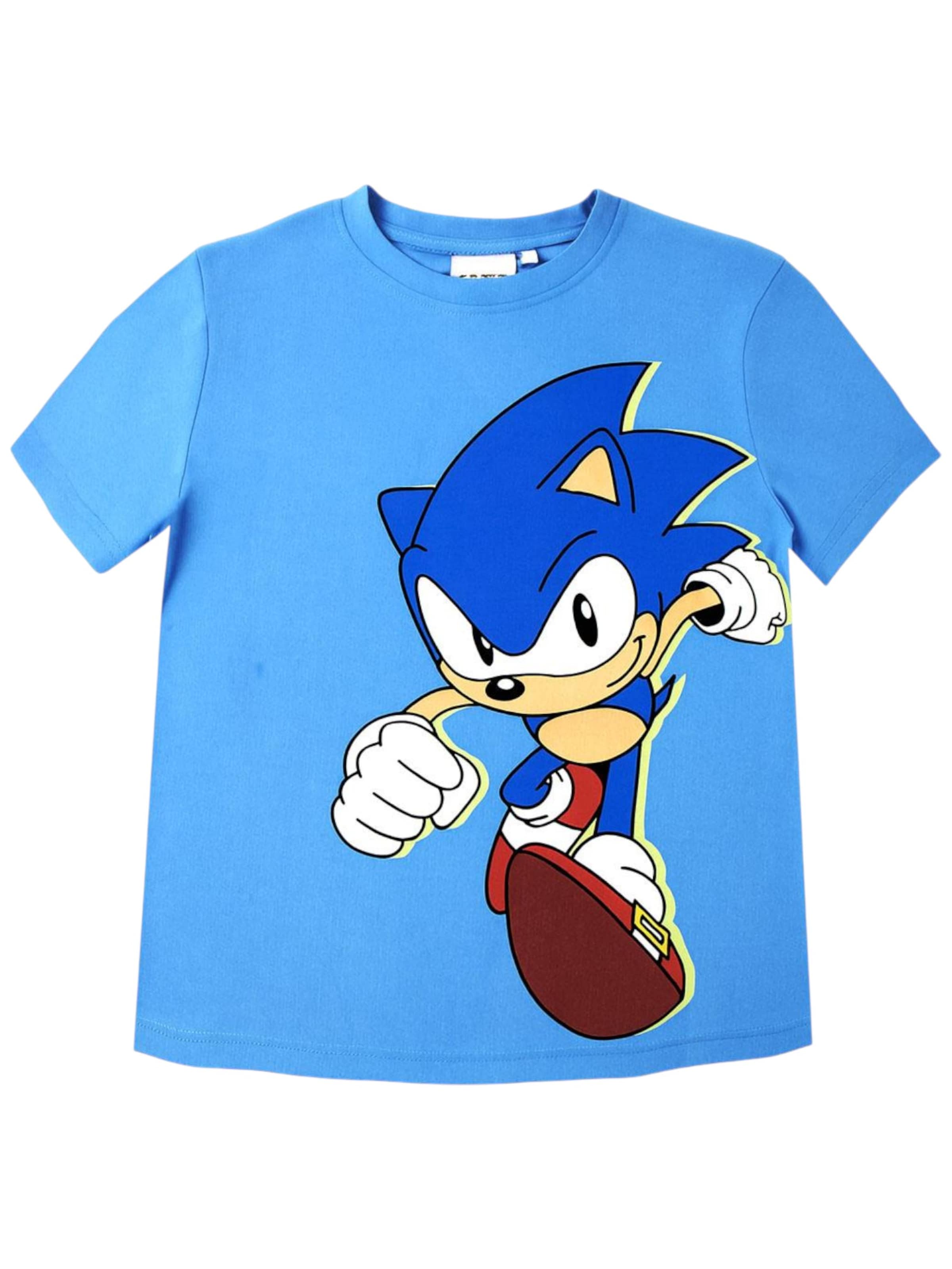 Sonic Shirt 'Sonic The Hedgehog T-Shirt' in Blue: front