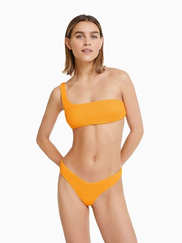 Bershka Bralette Bikini Top in Orange: front