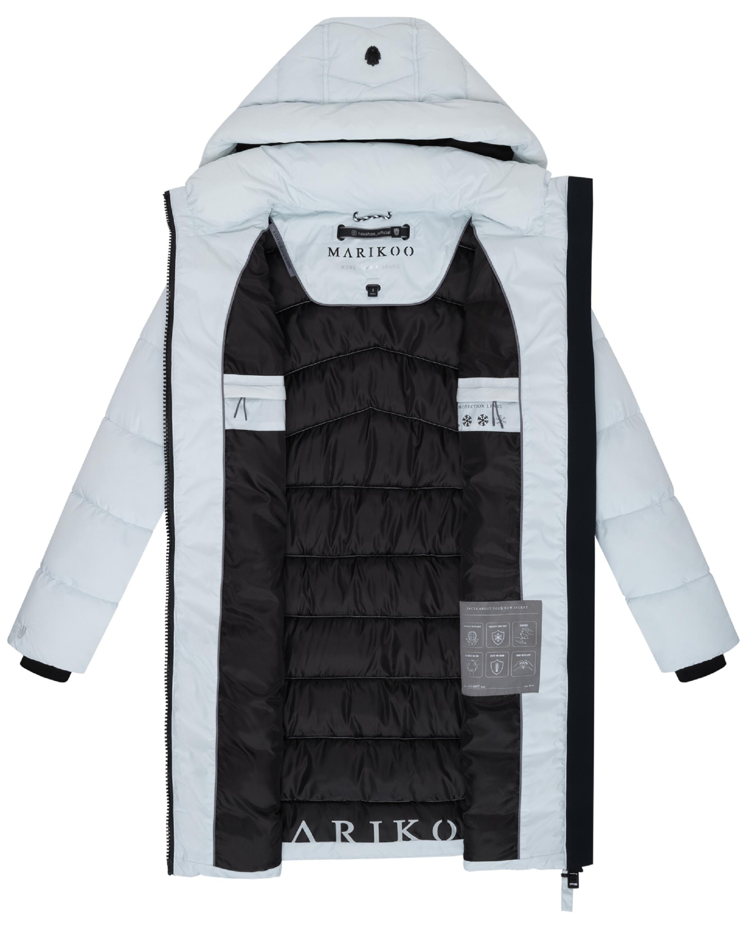 MARIKOO Płaszcz zimowy 'Kaltnäschen 16' w kolorze biały