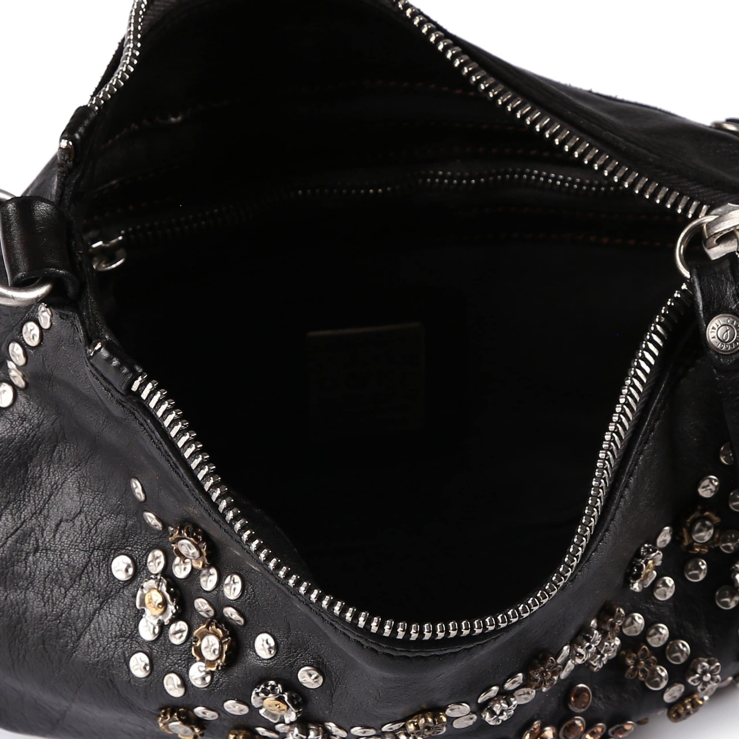 Sac bandoulière 'Teresa' Campomaggi en noir