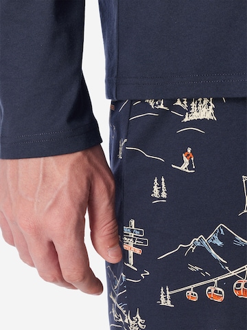 Pyjama long ' Family ' SCHIESSER en bleu