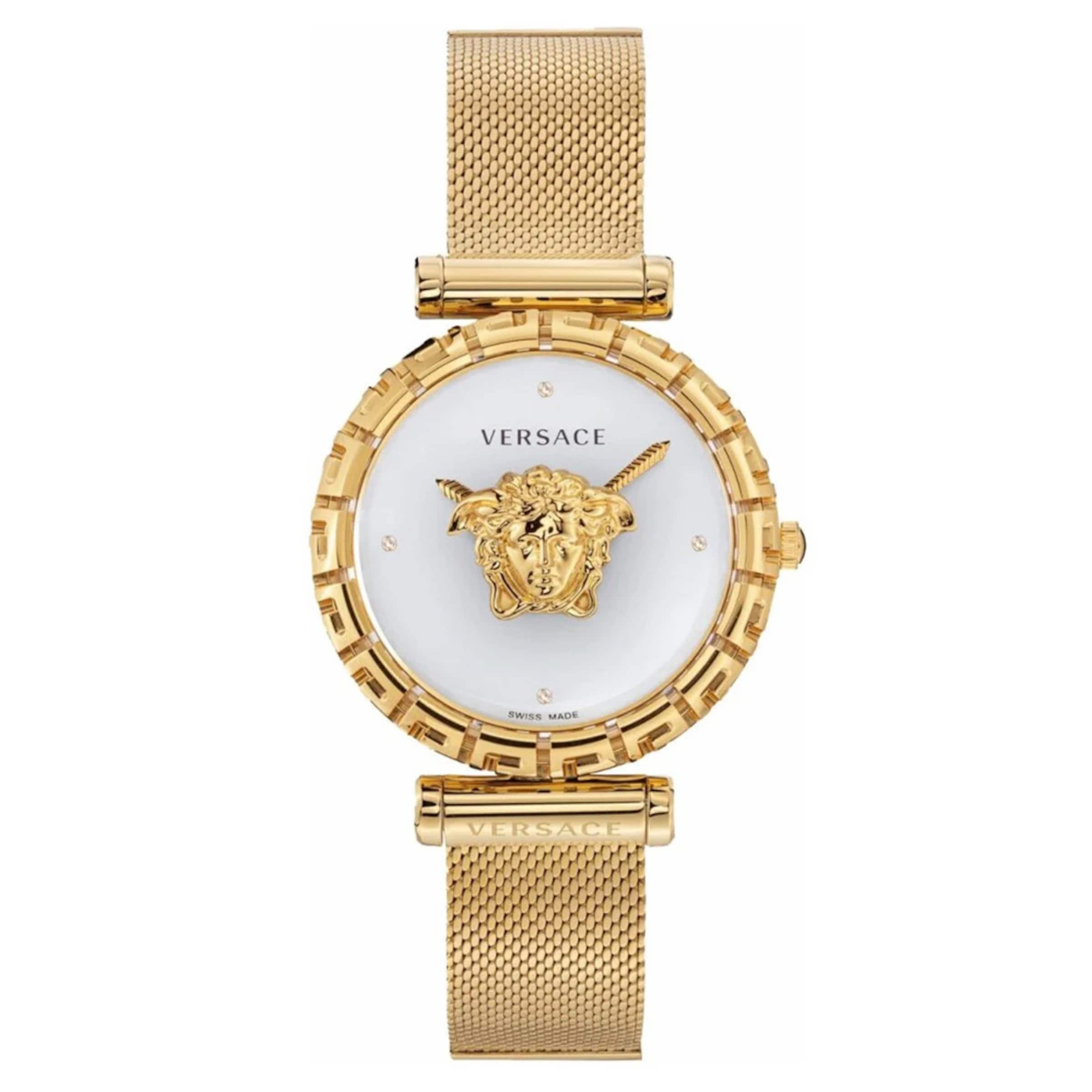 VERSACE Analoguhr in gold, Produktansicht