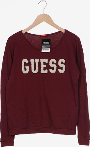 GUESS Sweatshirt & Zip-Up Hoodie in XXL in Red: front