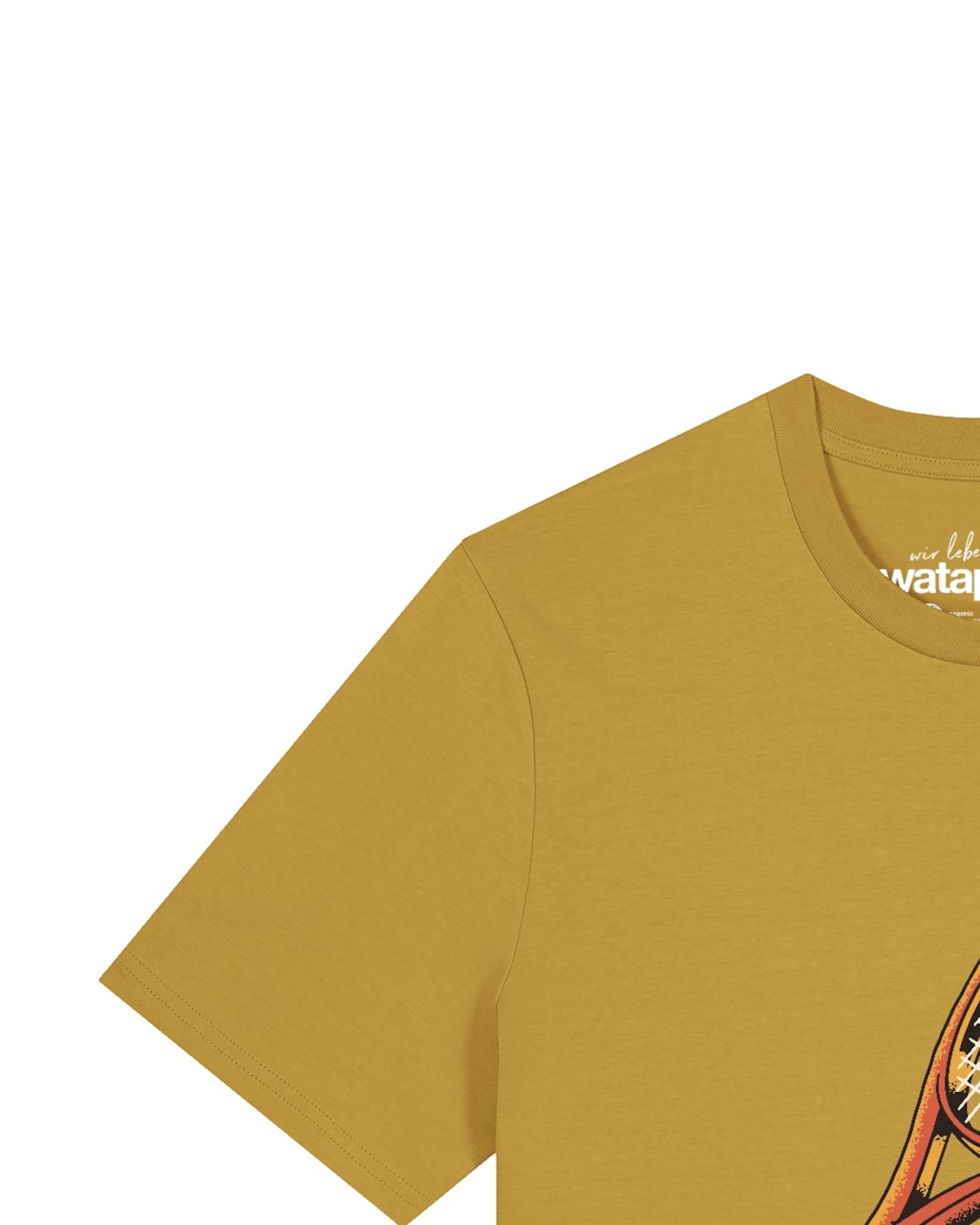 T-Shirt 'Tennisschläger' Watapparel en jaune