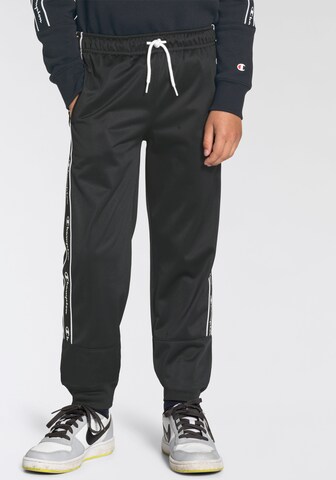 Champion Authentic Athletic Apparel Tapered Pants in Black: front