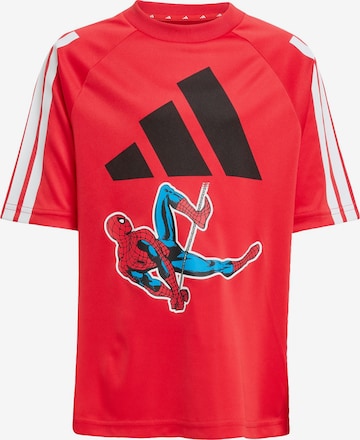ADIDAS SPORTSWEAR - Camiseta funcional 'Marvel Spider-Man' en rojo: frente