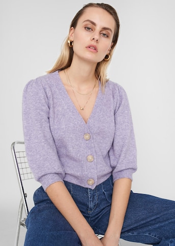 Noisy may Knit cardigan in Purple