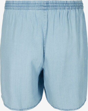 Zizzi Loosefit Broek 'Mille' in Blauw