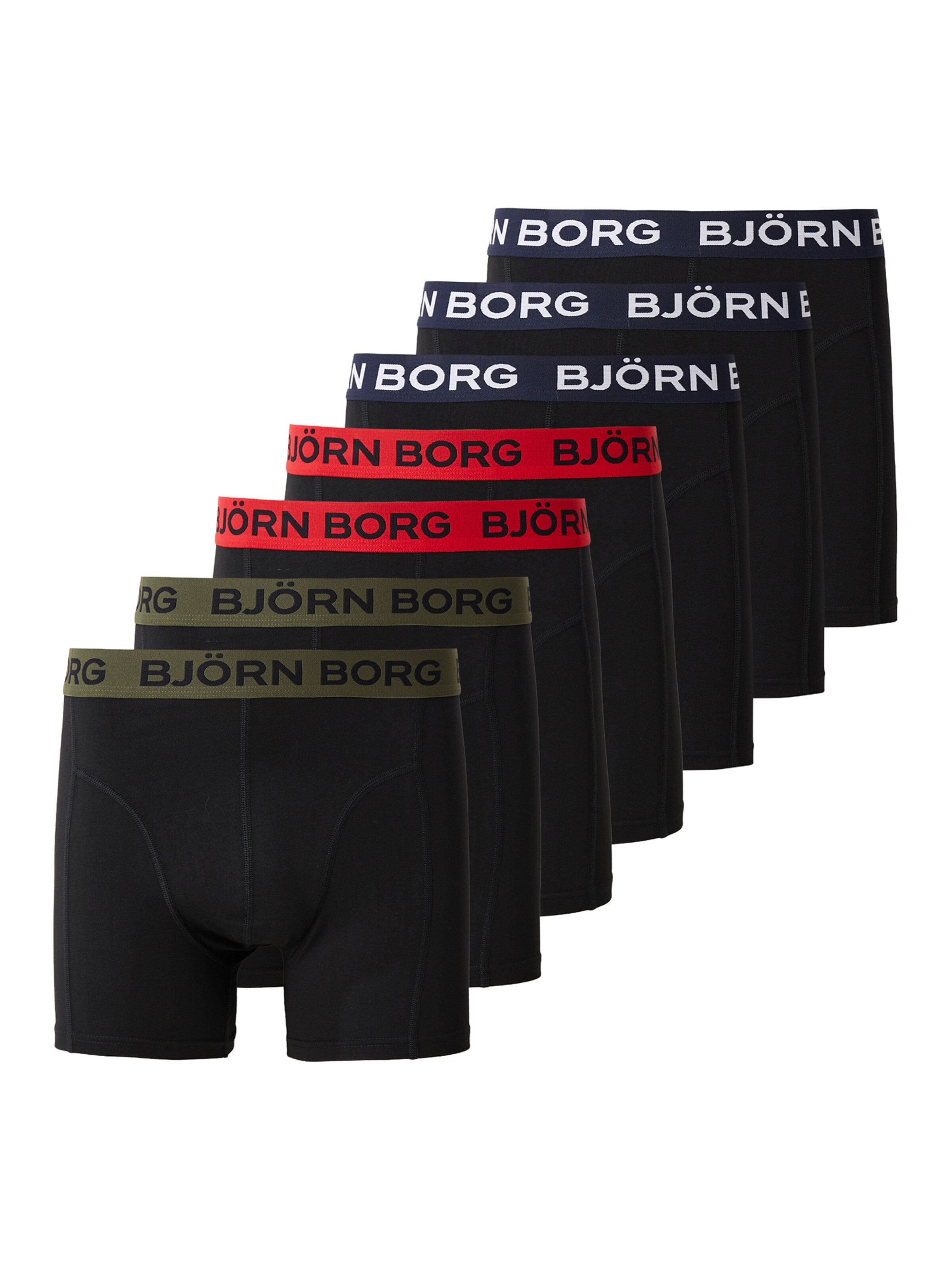 BJÖRN BORG Boxer shorts in Black: front