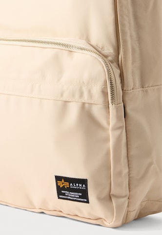 Sac à dos 'Crew' ALPHA INDUSTRIES en blanc