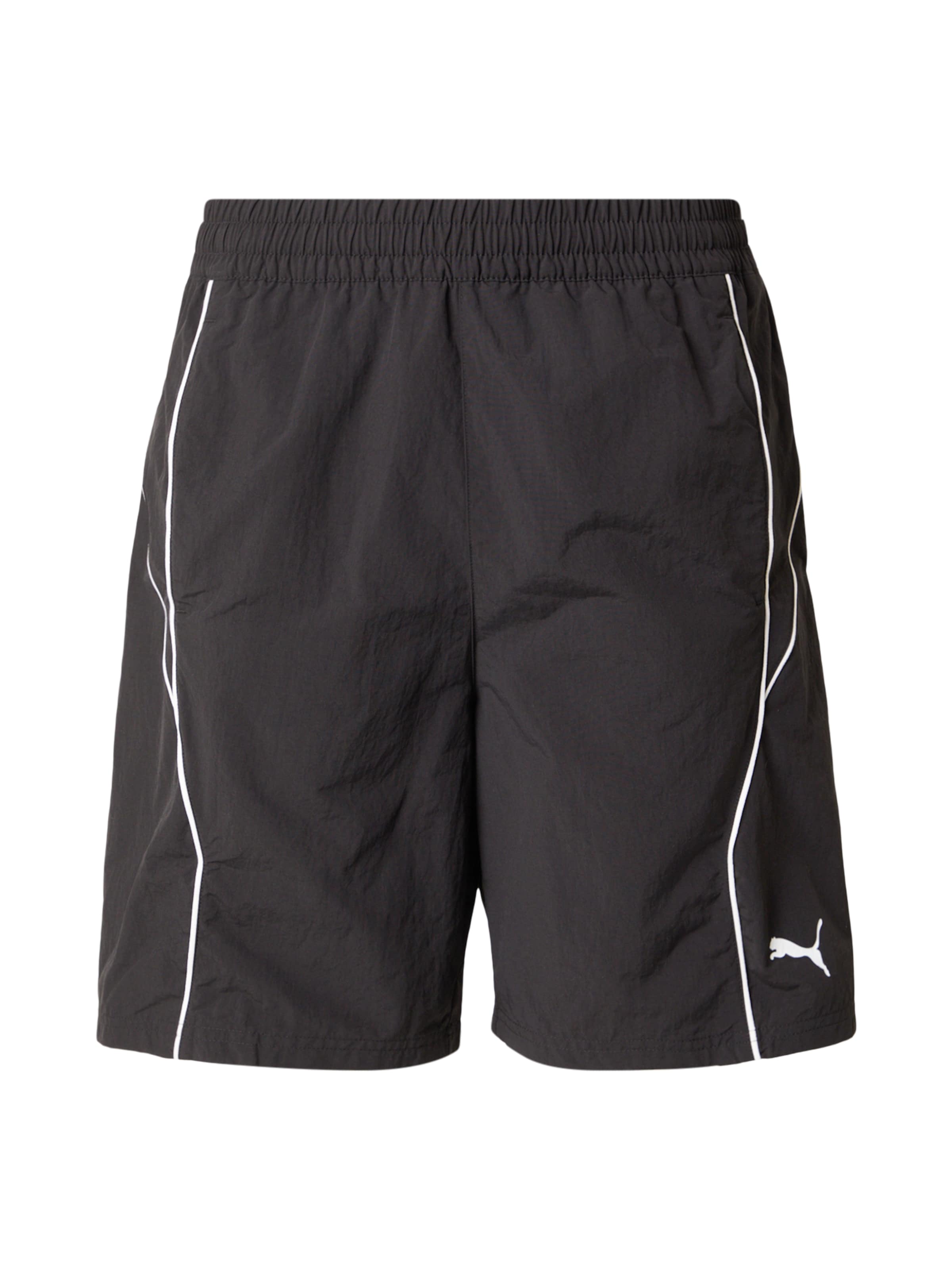Regular Pantaloni sport de la PUMA pe negru: față
