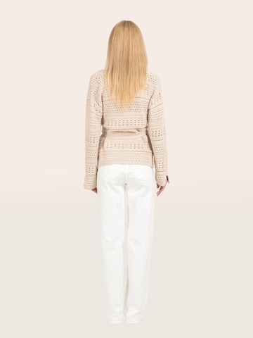 Odd Molly Gebreid vest ' Tie Me ' in Beige