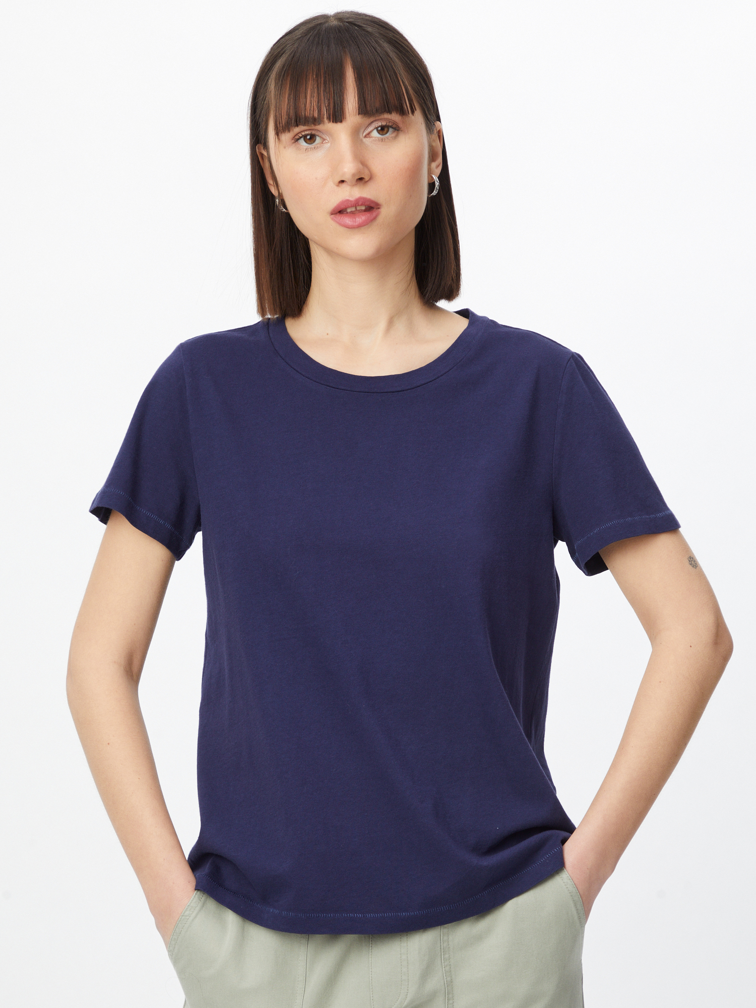Plus size Kobiety GAP Koszulka w kolorze Granatowym 