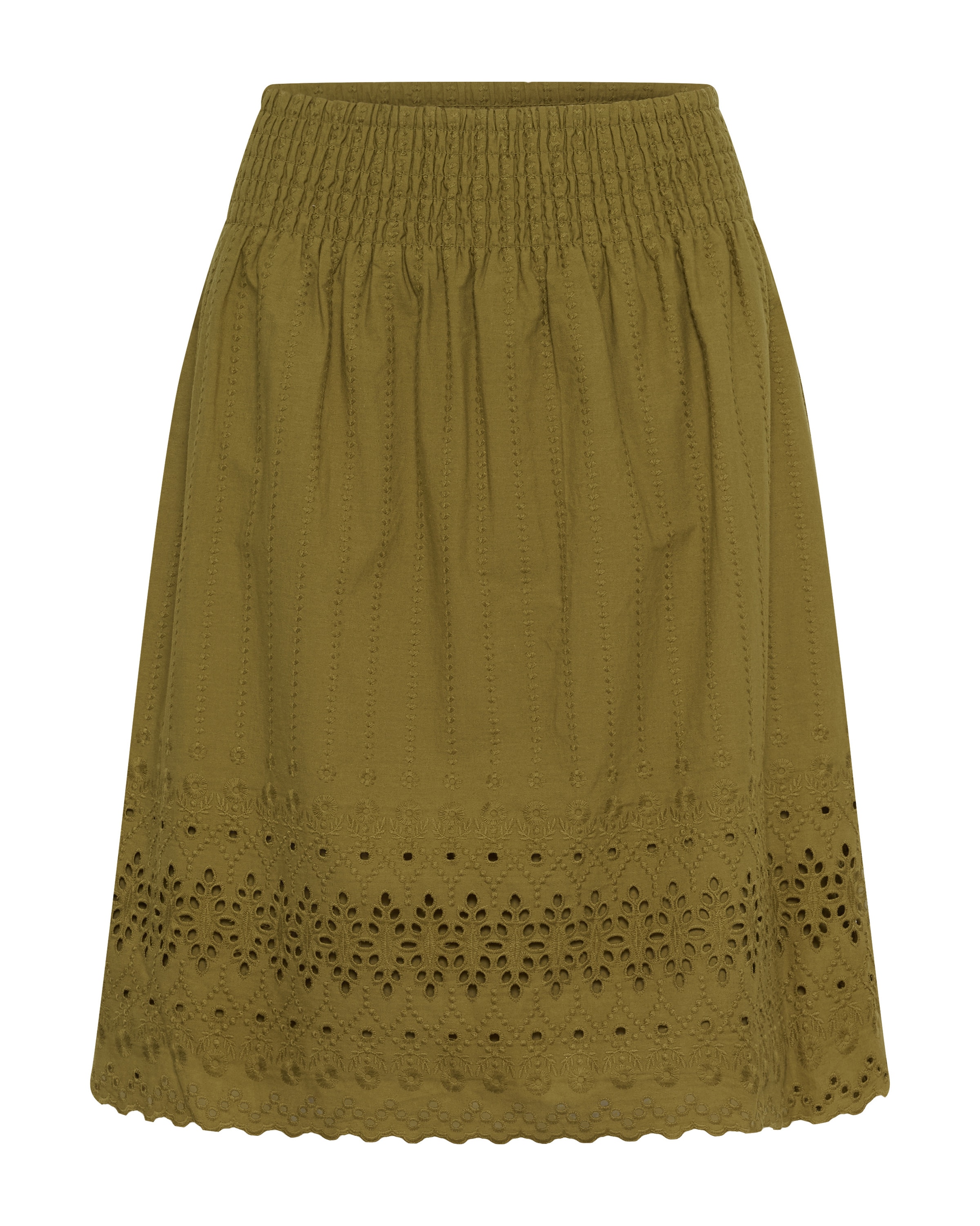 Cream Skirt 'CRJana' in Green: front