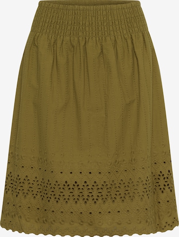Cream Skirt 'CRJana' in Green: front