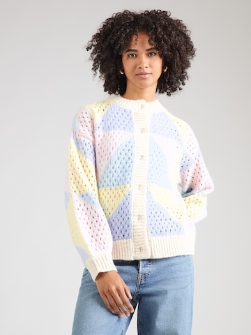 PIECES Kardigán 'PCJANEL' - bézs: elől