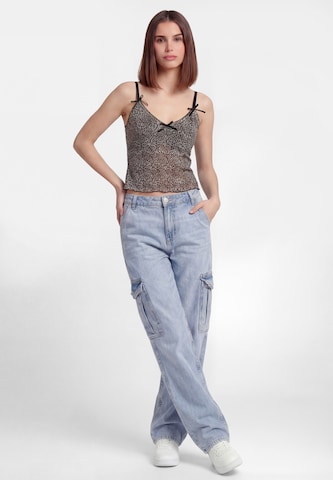 MYMO - Top 'Festival Collection' em castanho