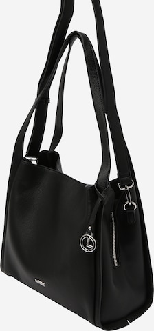 L.CREDI Shoulder Bag 'Judith' in Black: front