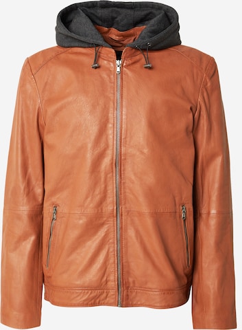Veste mi-saison Maze en marron : devant