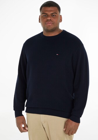 Tommy Hilfiger Big & Tall Sweater in Blue: front