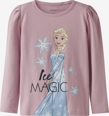 NAME IT Футболка 'NMFOSMA FROZEN' в Лиловый: спереди