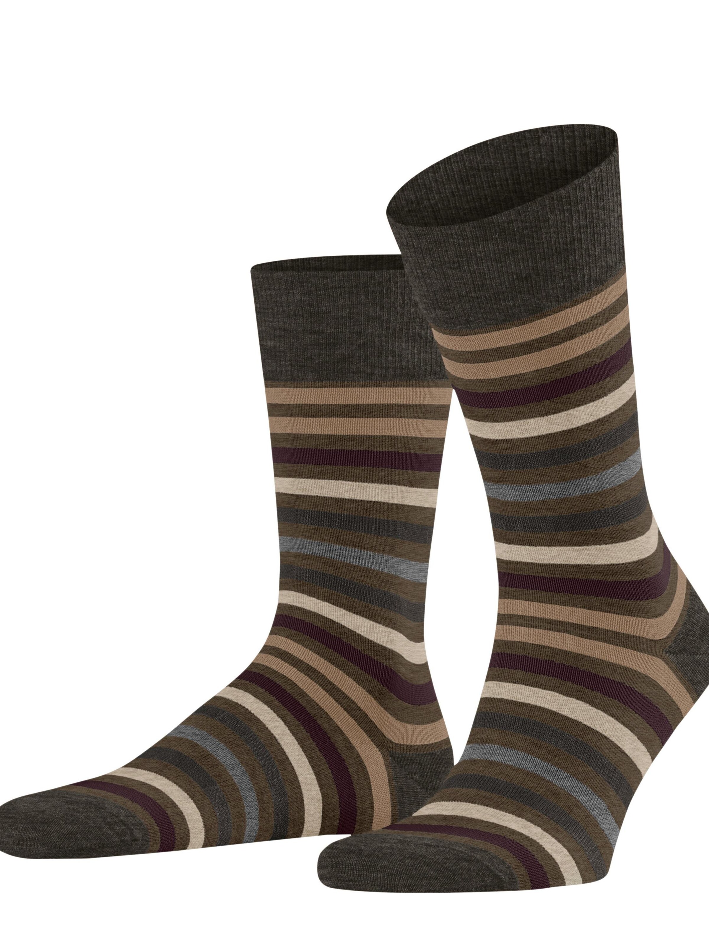 FALKE Socks 'Tinted Stripe' in Green: front