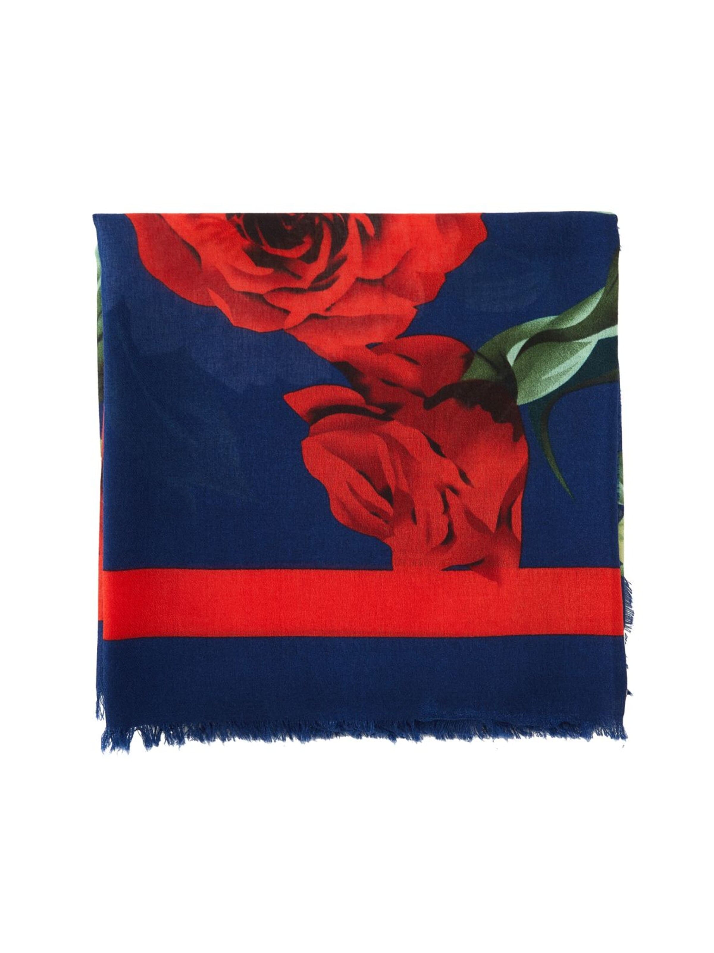19V69 ITALIA - Chal 'Chèche Roses' en azul