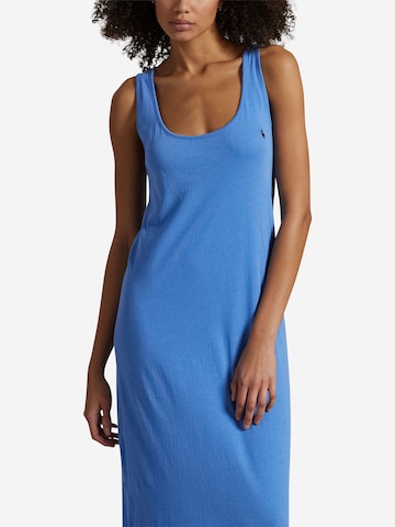 Polo Ralph Lauren Midikleid ' Whisper Weight Cotton ' in Blau